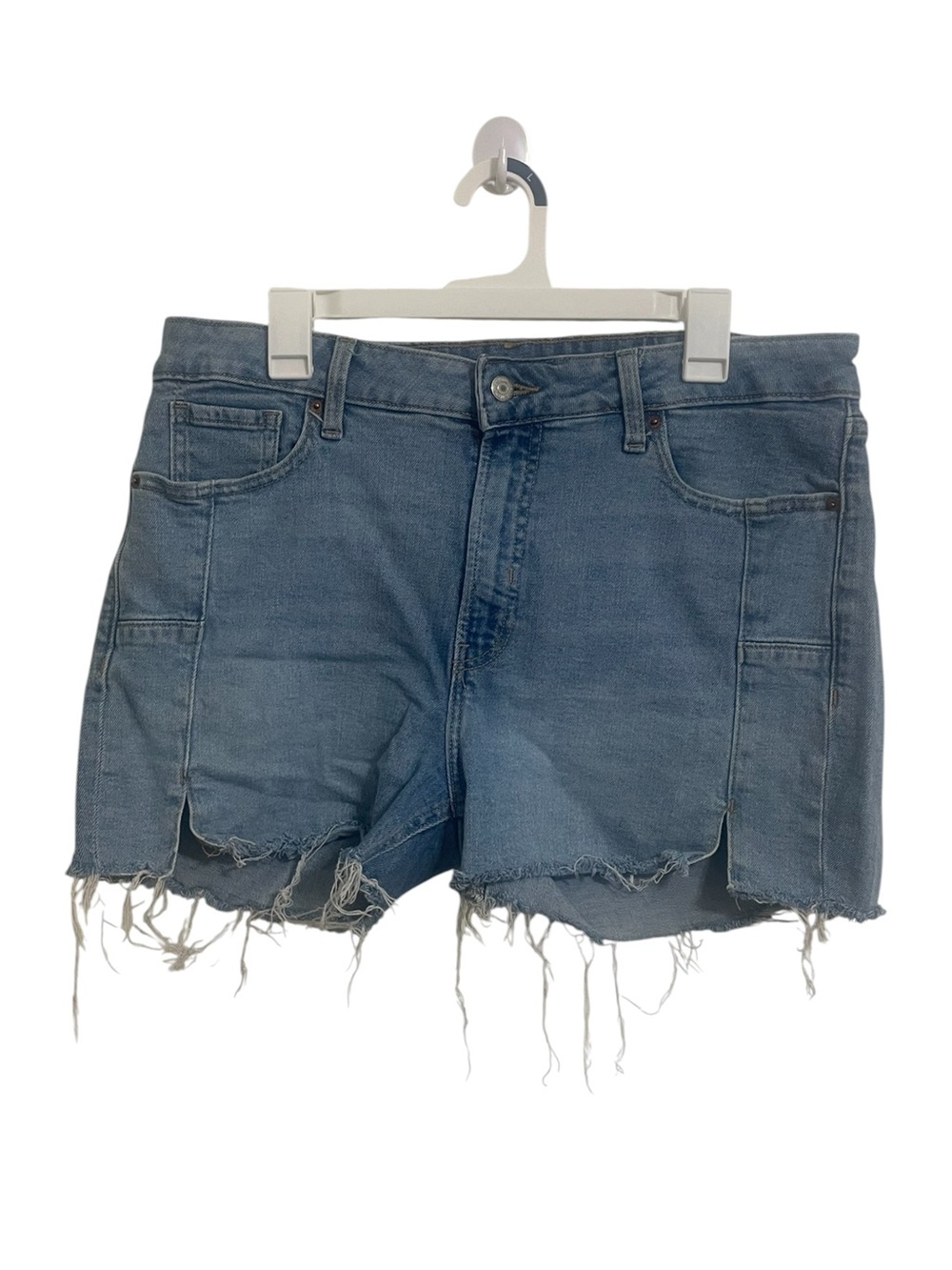 Old Navy Light Blue Frayed Hem Denim Shorts